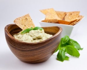 Fresh Basil-Lemon Cannellini Bean Dip