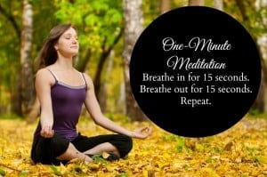 one minute meditation