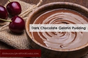 Dark Chocolate Gelatin Pudding