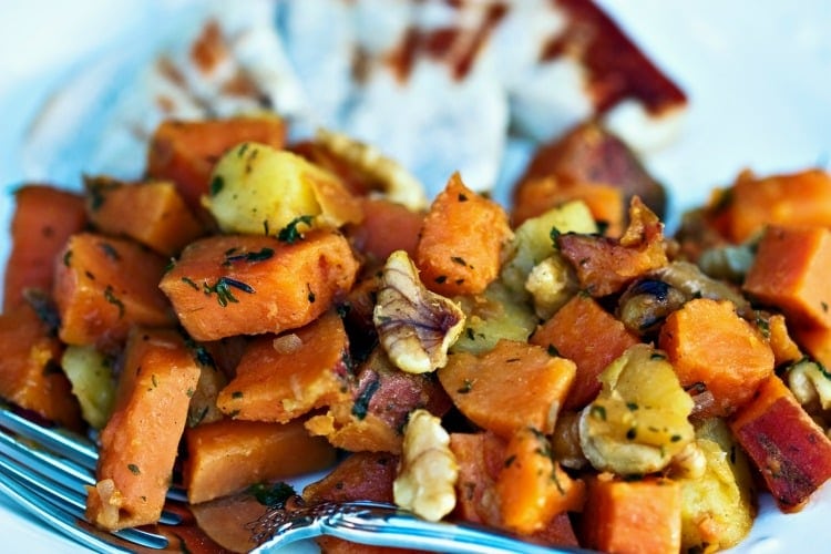 Roasted Sweet Potatoes & Onions SHANNON GARRETT, MS, RN, CNN