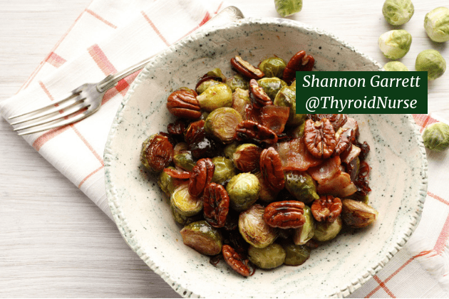 Brussels Sprouts with Bacon, Chestnuts & Cranberries