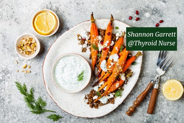 Roasted Carrots with Lentils & Tahini
